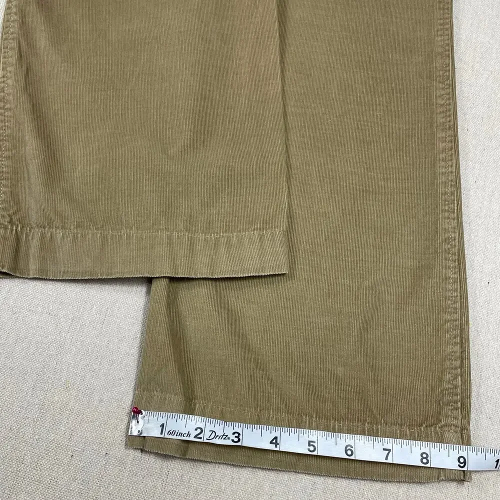 🔥Banana Republic Corduroy Khaki Baggy Wide Leg Pants Mens 31/30 Y2K Classic